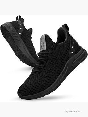 Women's Lightweight Walking Shoes Comfortable Cushioned Lace-up Sneakers